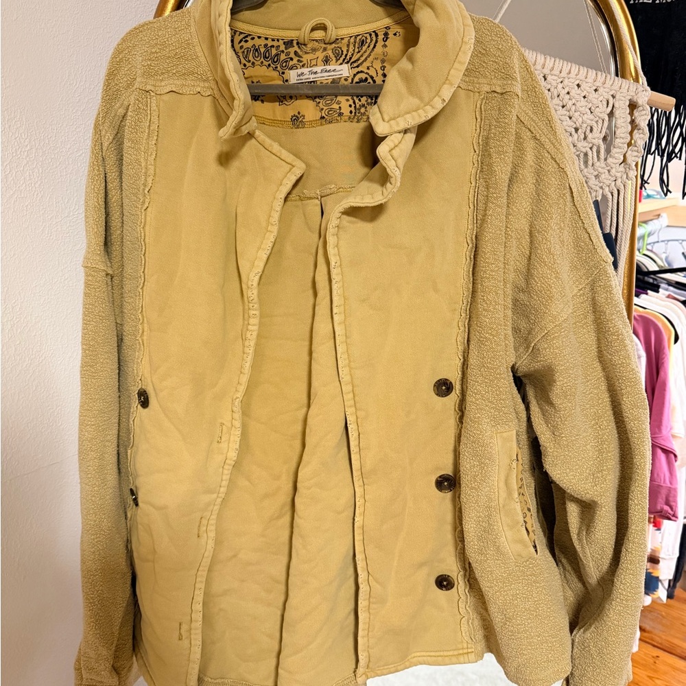 We The Free Mustard Utility Jacket
